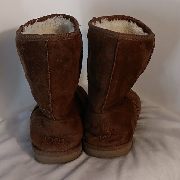 Dawgs Brown Faux Fur Lined Boots - Picture 3 of 5